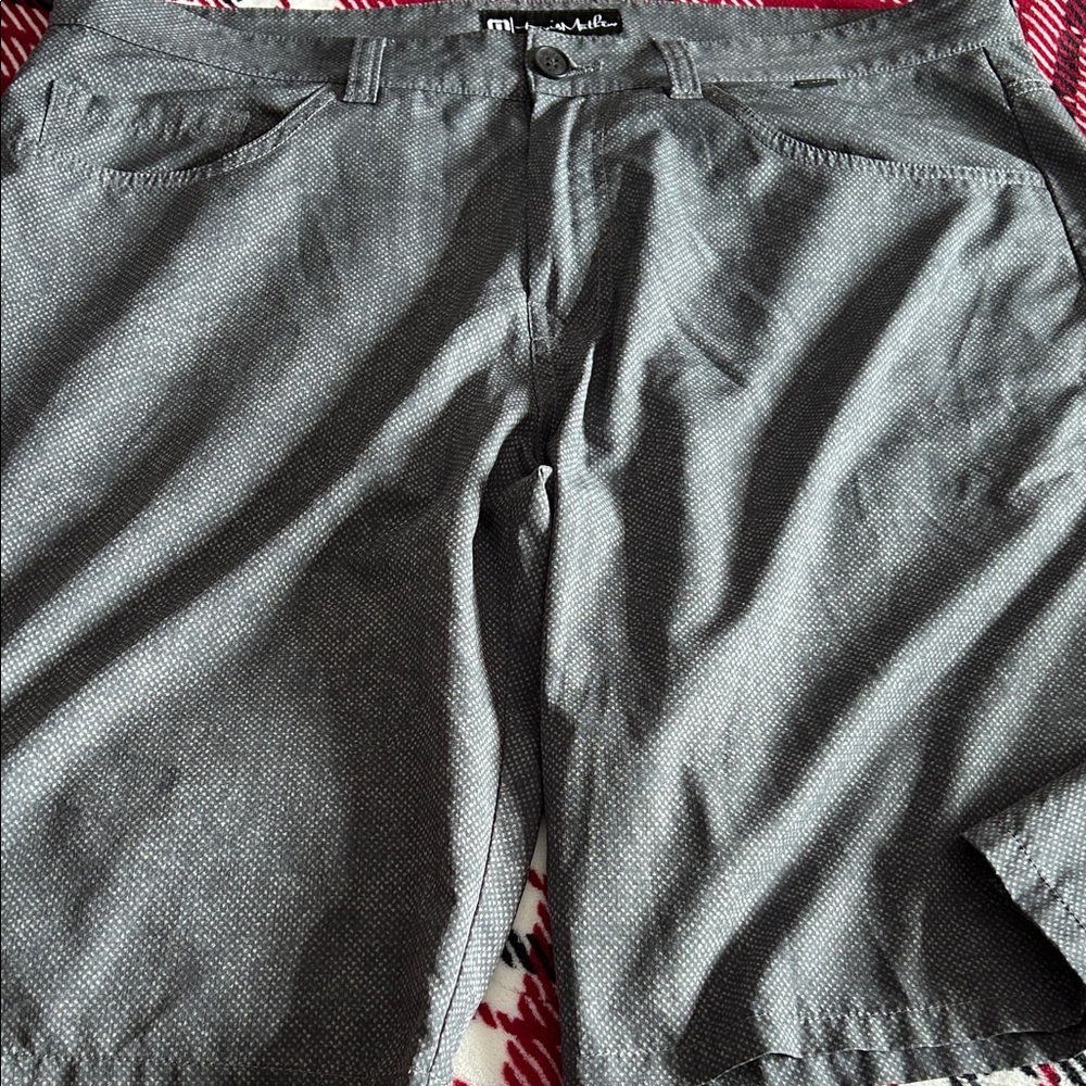 Michael Kors Charcoal Flat Front Shorts